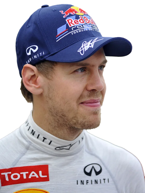 F1 Driver Sebastian Vettel Wearing Red Bull Racing Gear PNG