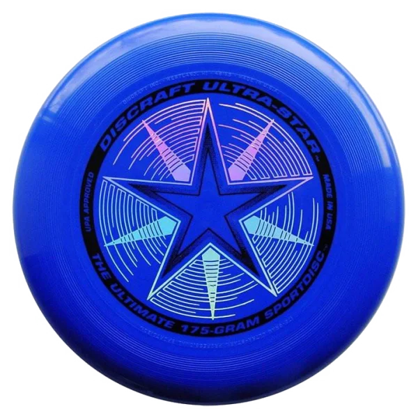 Blue Discraft Ultra-Star Ultimate Frisbee PNG
