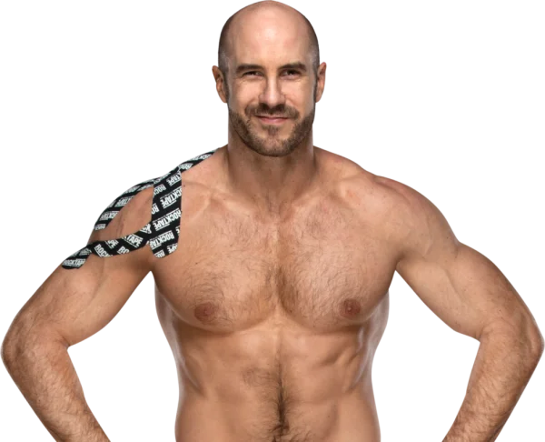 Muscular Bald Man with Kinesiology Shoulder Tape PNG