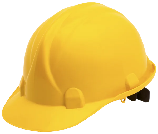 Bright Yellow Construction Hard Hat PNG