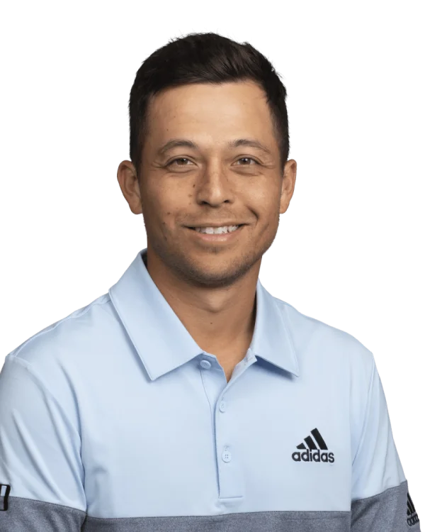 Smiling Man in Light Blue Adidas Polo Shirt PNG