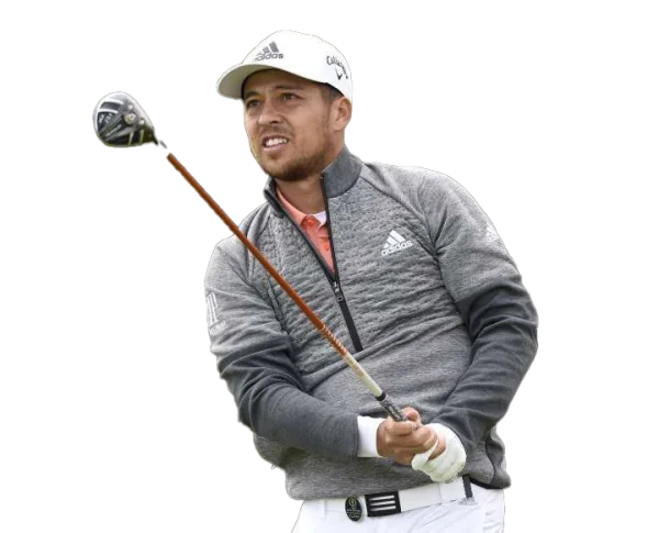 Xander Schauffele Golfing with Driver PNG