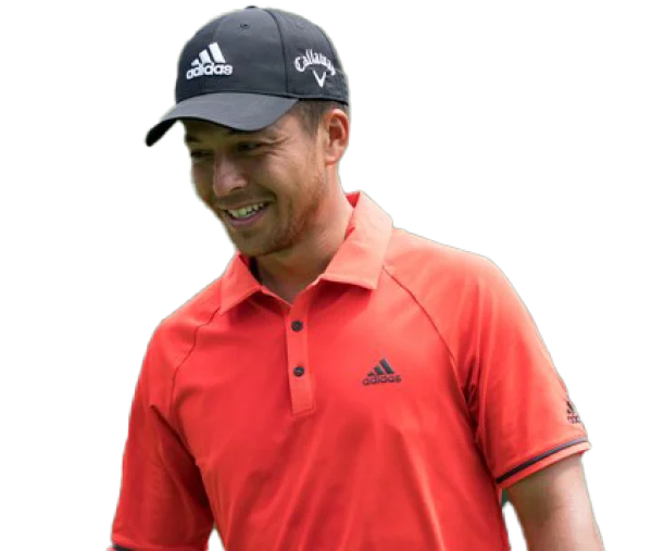 Xander Schauffele Smiling Golfer Portrait PNG