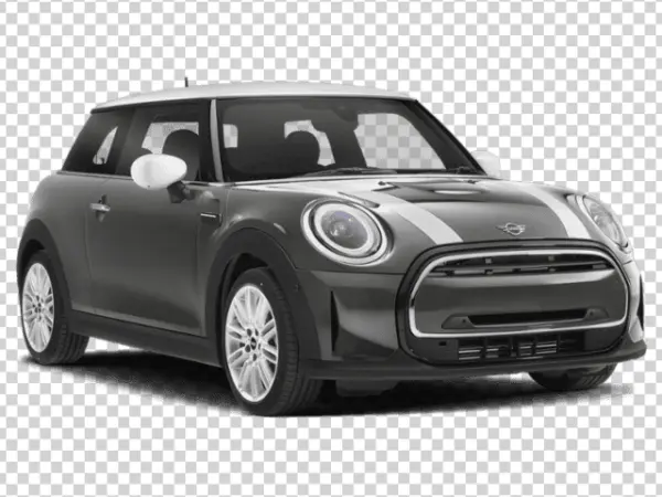 Gray Mini Cooper Car PNG Transparent Background