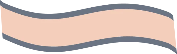 Wavy Light Pink and Grey Banner PNG