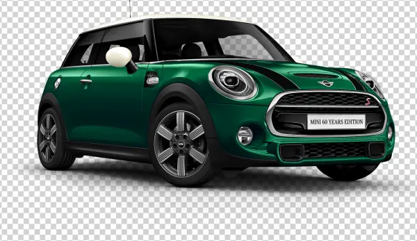 Green Mini Cooper 60 Years Edition PNG