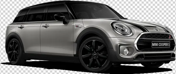 Mini Cooper S Silver Car PNG Transparent Background
