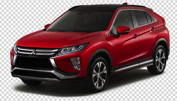 Red Mitsubishi Eclipse Cross PNG Transparent Background