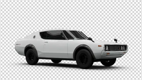 White Classic Nissan Skyline GT-R Hakosuka PNG