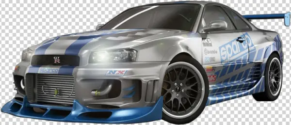 Nissan Skyline GT-R R34 Racing Car PNG