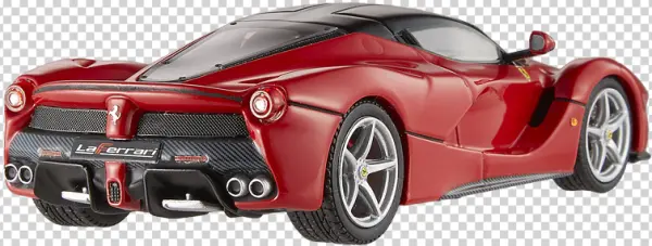 Red Ferrari LaFerrari Sports Car PNG Transparent Background