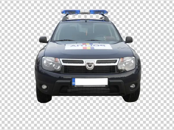 Romanian Police Car Front View PNG