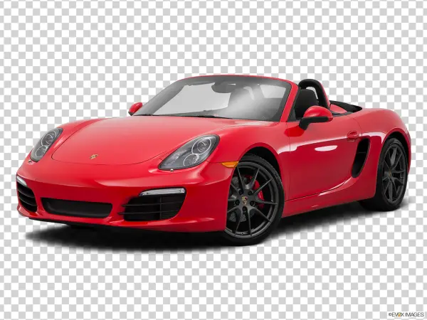Red Porsche Boxster PNG Transparent Background
