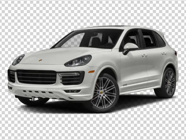 White Porsche Cayenne GTS PNG Transparent Background