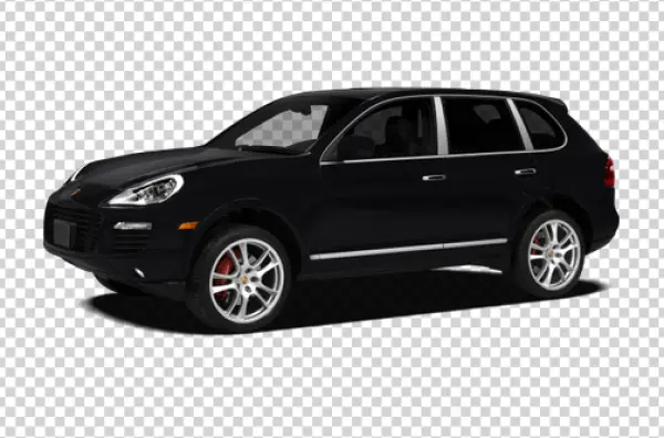Black Porsche Cayenne SUV PNG Transparent