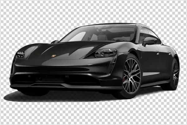 Black Porsche Taycan PNG Transparent