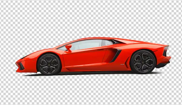Red Lamborghini Aventador PNG Transparent Background