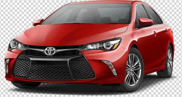 Red Toyota Camry Car PNG Transparent Background