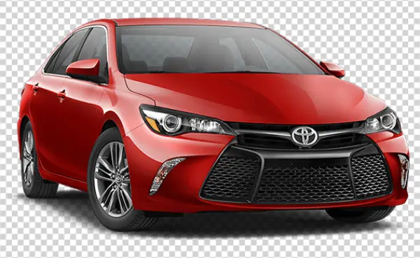 Red Toyota Camry Car PNG Transparent Background