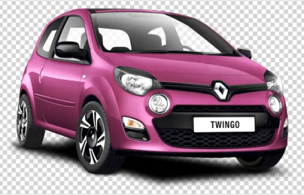 Pink Renault Twingo Car PNG Transparent