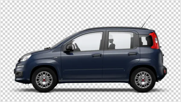 Dark Blue Compact Car PNG Transparent Background