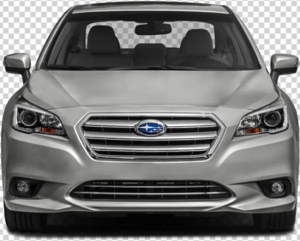 Silver Subaru Legacy Car Front PNG Transparent