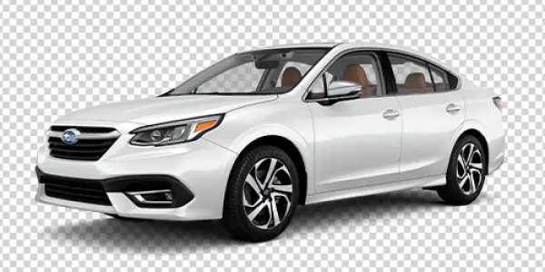 White Subaru Legacy Sedan PNG Transparent Background