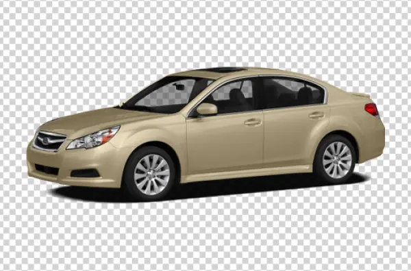 Gold Subaru Legacy Sedan PNG Transparent Background