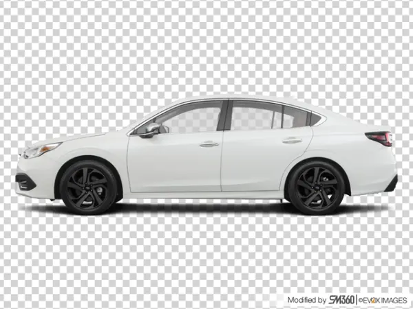 White Sedan Car PNG Transparent Background