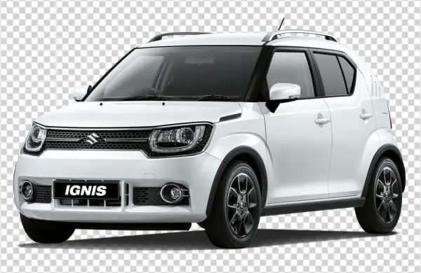 White Suzuki Ignis Car PNG Transparent