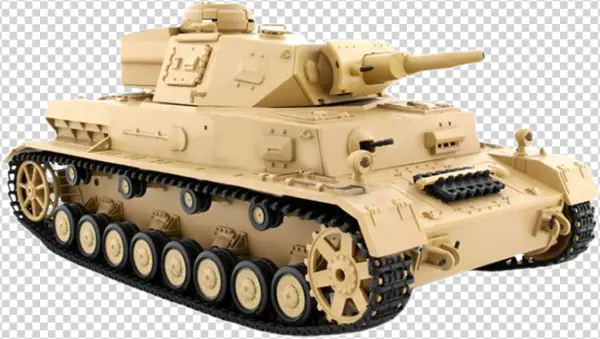 Desert Tan Military Tank PNG Transparent Background