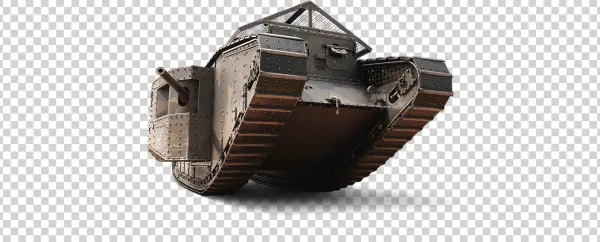 Vintage Military Tank Transparent PNG