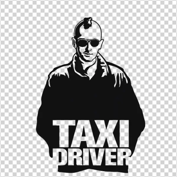 Taxi Driver Travis Bickle Silhouette Logo PNG
