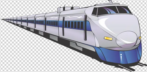 Modern Bullet Train PNG Transparent Background