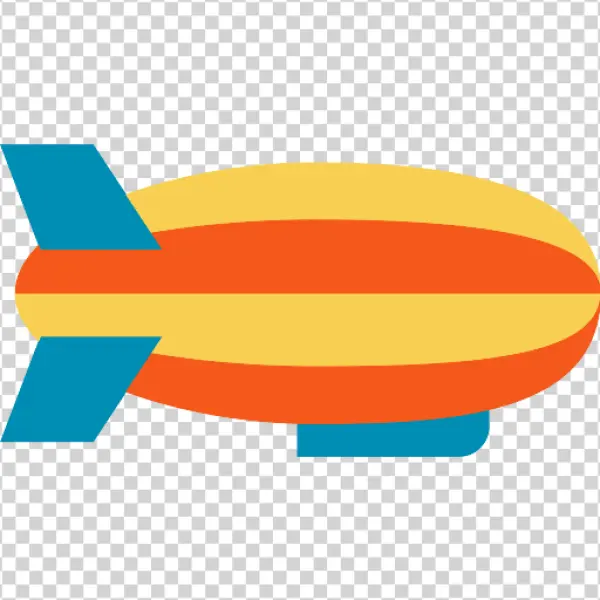 Cartoon Blimp PNG Transparent Background