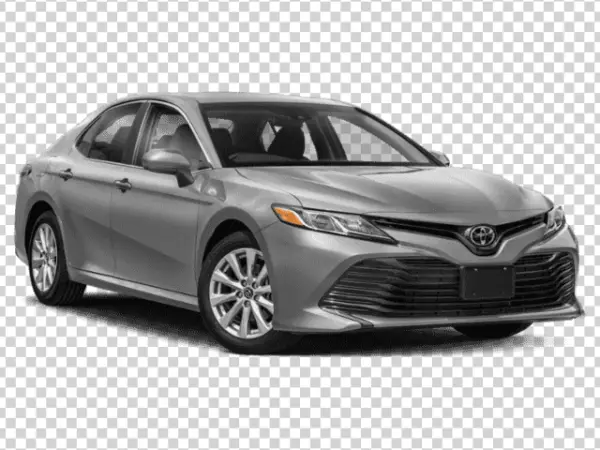 Silver Toyota Camry Car PNG Transparent Background