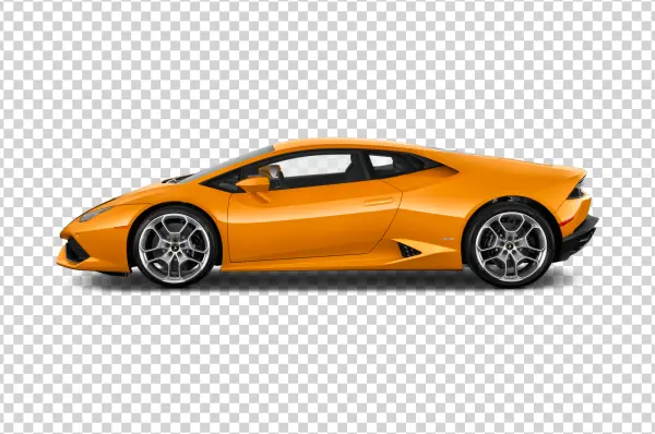 Orange Lamborghini Sports Car PNG