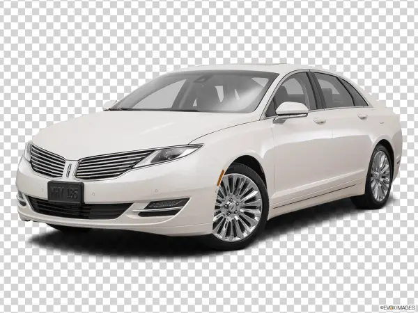 White Lincoln MKZ Car PNG Transparent Background