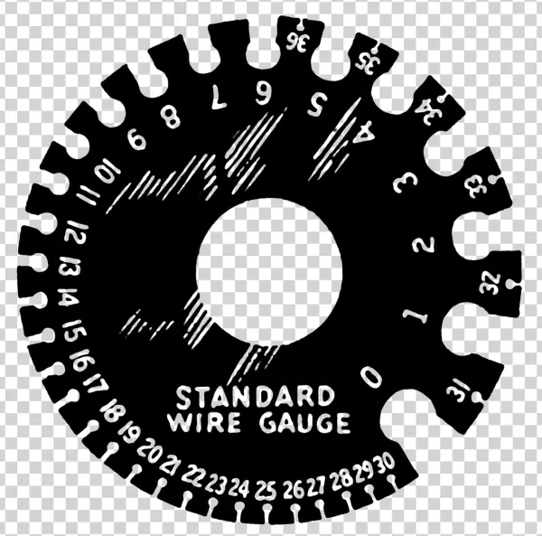 Standard Wire Gauge Tool PNG Transparent