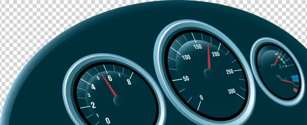 Car Dashboard Gauges PNG Transparent Background