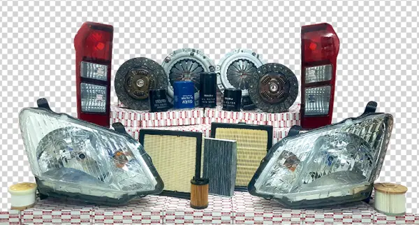 Automotive Spare Parts Collection PNG Transparent
