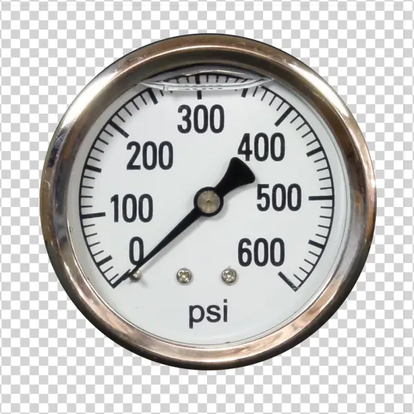 Analog Pressure Gauge PNG Transparent Background