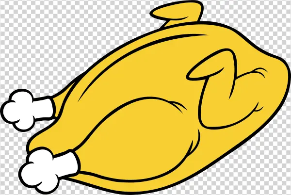 Cartoon Whole Chicken PNG Transparent Background