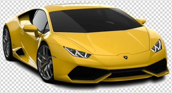 Yellow Lamborghini Huracan Sports Car PNG