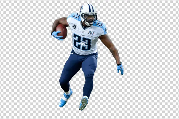 Tennessee Titans Player #23 Running with Football PNG