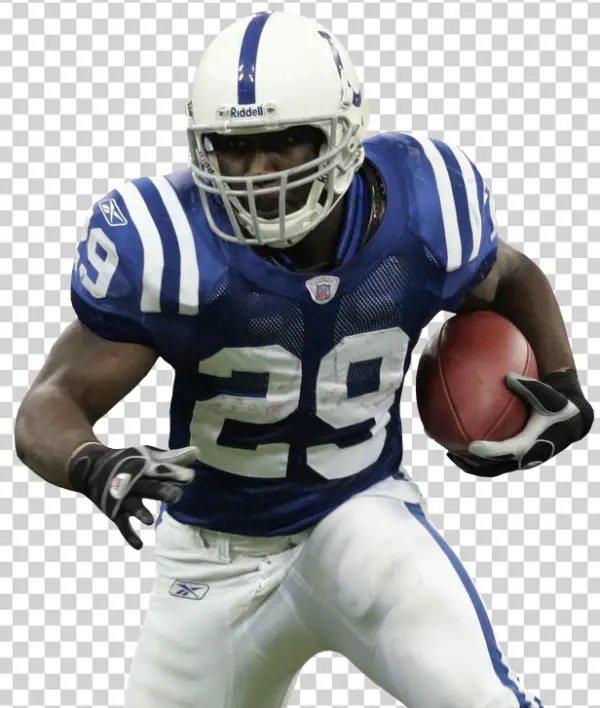 Indianapolis Colts Football Player Running with Ball PNG