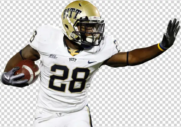 Football Player Running with Ball Transparent PNG