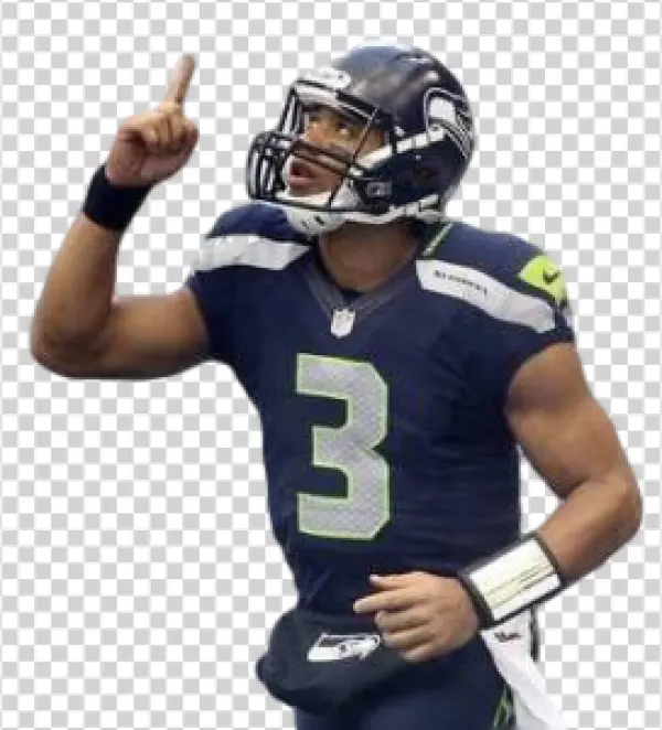 Russell Wilson Seahawks Player PNG Transparent