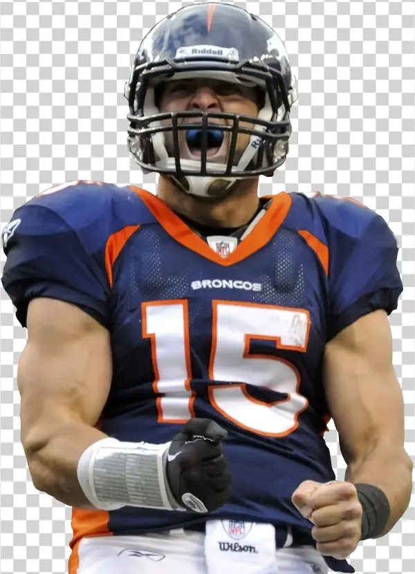 Tim Tebow Denver Broncos Celebration PNG