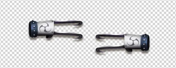Japanese Symbol Metal Clamp PNG Transparent Background